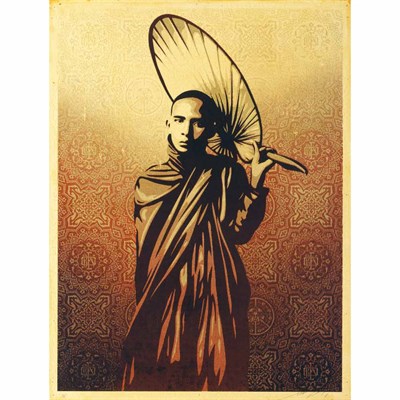 Lot 336 - Shepard Fairey American, b. 1970 Burmese Monk,...