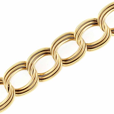 Lot 408 - Gold Link Bracelet