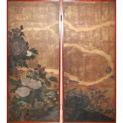 Lot 159 - Japanese Four-Panel Fusama (Door Panels)...