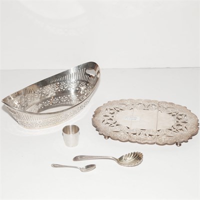 Lot 484 - Group of Silver and Silver Plated Table...
