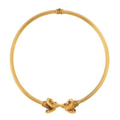 Lot 40 - Group of Gold and Ruby Ram's Head Jewelry, Ilias Lalaounis