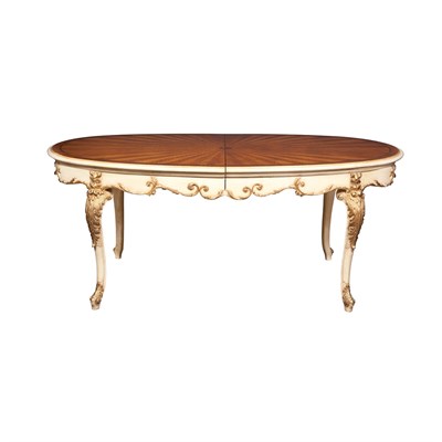 Lot 204 - Louis XV Style Carved and Parcel Painted...