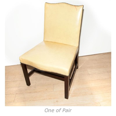 Lot 266A - Pair of Georgian Style Mahogany Side Chairs