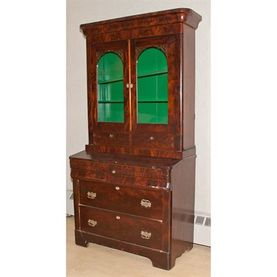 Lot 232A - American Empire Style Mahogany Secretary...
