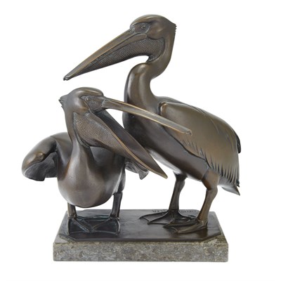 Lot 57 - Helmut Diller German, 1911-1984 Pelicans...