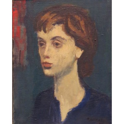 Lot 99 - Raphael Soyer Russian/American, 1899-1987 Head...