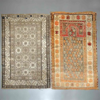 Lot 579 - Two Caucasian Rugs Comprising a Talish prayer...