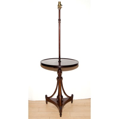 Lot 193 - Regency Style Mahogany Floor Lamp Height 58...