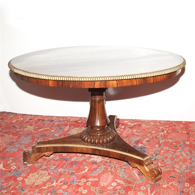 Lot 517 - William IV Parcel Gilt Rosewood Center Table...