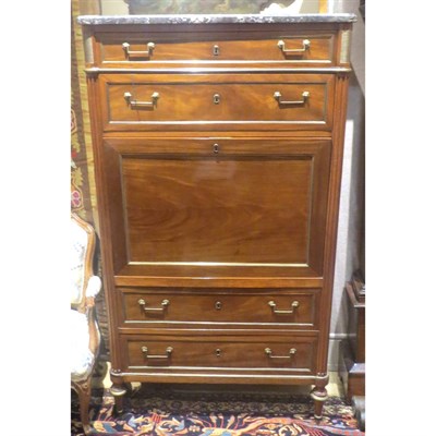 Lot 183 - Louis XVI Fruitwood Secretaire a Abbatant The...