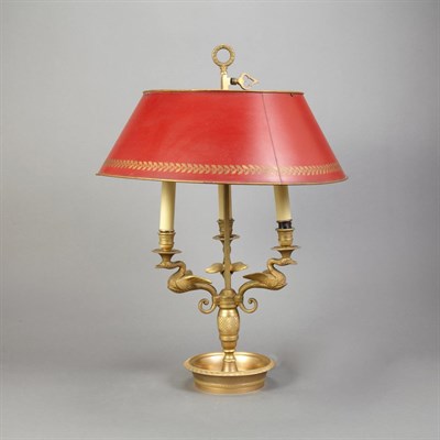 Lot 553 - Louis XVI Style Gilt-Bronze Bouillotte Lamp...