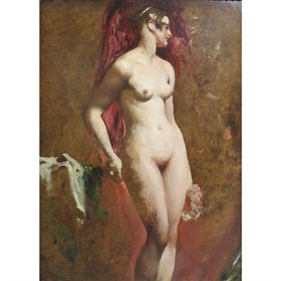 Lot 82 - William Etty English, 1787-1849 Standing...