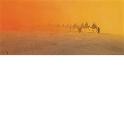 Lot 39 - Raffaele Mainella Italian, 1858-1907 Desert...