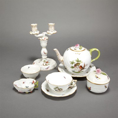 Lot 385 - Group of Herend Gilt Decorated Porcelain...