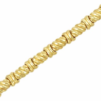 Lot 309 - Hammered Gold Bracelet, Henry Dunay