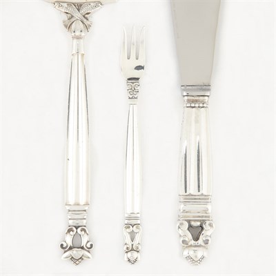 Lot 292 - Georg Jensen Sterling Silver Flatware Service...