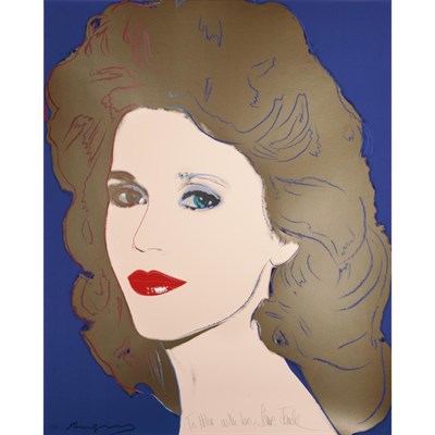 Lot 215 - Andy Warhol JANE FONDA (F./S. II.268) Color...