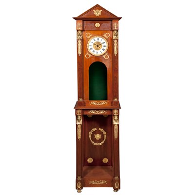 Lot 109 - Empire Style Gilt-Metal Mounted Mahogany Tall...