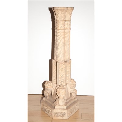 Lot 192 - Islamic Style Terra Cotta Pedestal In the form...