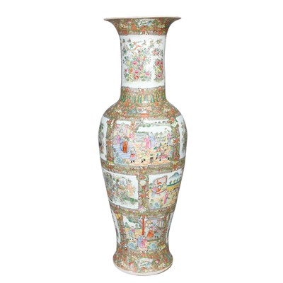 Lot 315 - Pair of Chinese Rose Medallion Ceramic Palace...