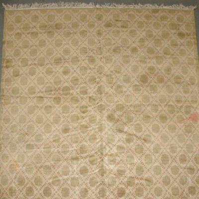 Lot 601 - Tibetan Carpet Nepal, contemporary The buff...