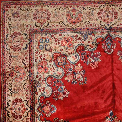 Lot 567 - Sarouk Carpet North Iran, mid 20th century The...