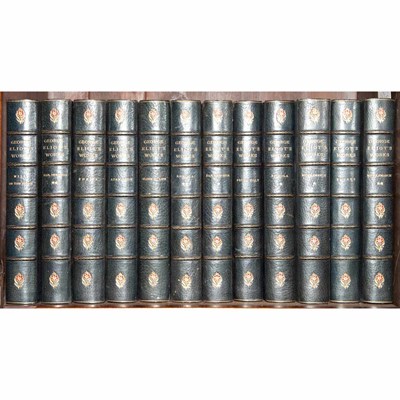 Lot 597 - [FINE BINDINGS] ELIOT, GEORGE. Works. Boston:...