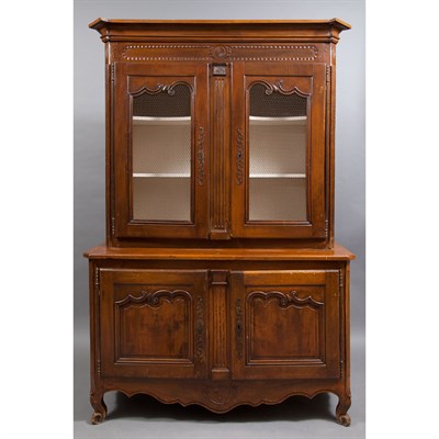 Lot 189 - French Provincial Style Walnut Buffet a Deux...