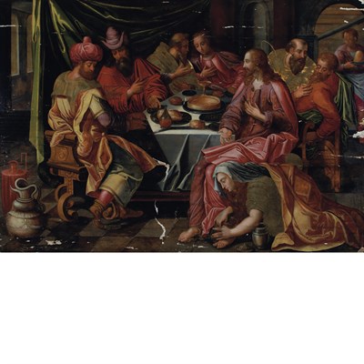 Lot 13 - Flemish School 16th Century The Feast in the...