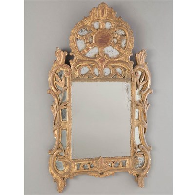 Lot 401 - Louis XV Carved and Gilt-Wood Mirror Third...
