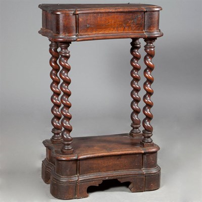 Lot 156 - Italian Baroque Walnut Prie Dieu The shaped...