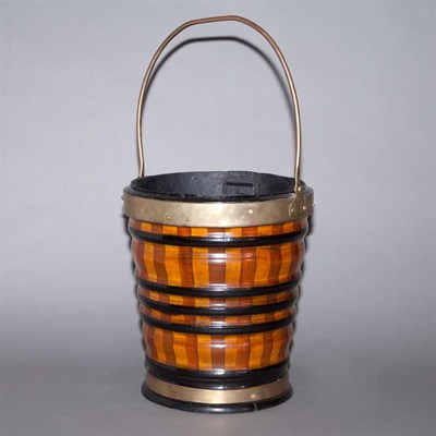 Lot 196 - English Brass Bound Part Ebonized Mahogany and...