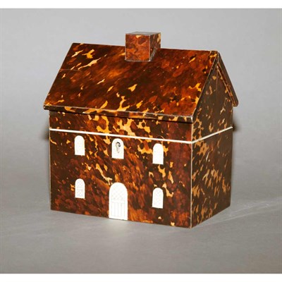 Lot 241 - Colonial Faux Tortoise Shell and Bone Tea...