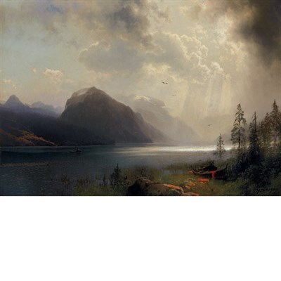 Lot 4 - Hermann Herzog German/American, 1831-1932 The...