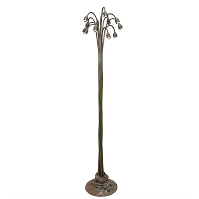 Lot 532 - Tiffany Studios Bronze and Favrile Glass...