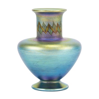 Lot 518 - Tiffany Blue Favrile Glass Tel el Amarna...