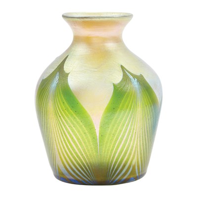 Lot 520 - Tiffany Favrile Glass Cabinet Bud Vase First...