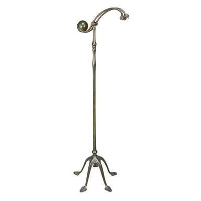 Lot 527 - Tiffany Studios Green Patinated-Bronze and...