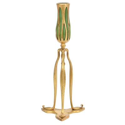 Lot 511 - Tiffany Studios Gilt-Bronze and Favrile Glass...