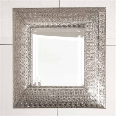 Lot 140 - Middle Eastern Style Metal Filigree Mirror 28...