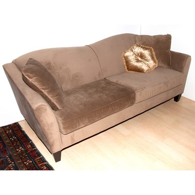 Lot 156 - Upholstered Two-Seat Sofa Length 7 feet.