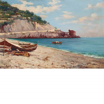 Lot 76 - Gaetano Capone Italian, 1845-1920 Fisherman...