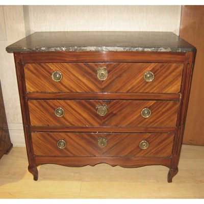 Lot 237 - Continental Neoclassical Mahogany Commode 19th...