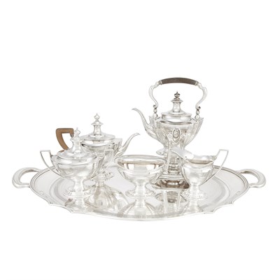 Lot 254 - Tiffany & Co. Makers Sterling Silver and Wood...