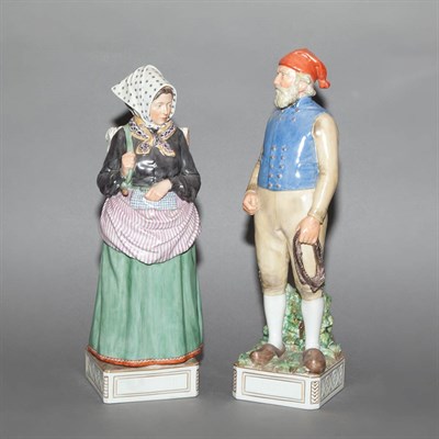 Lot 361 - Two Royal Copenhagen Porcelain Figures of a...