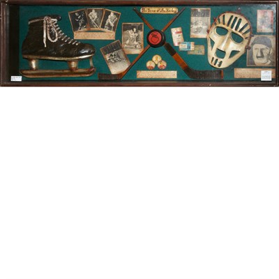 Lot 239 - Two Framed Sports Memorabilia Style Shadow...