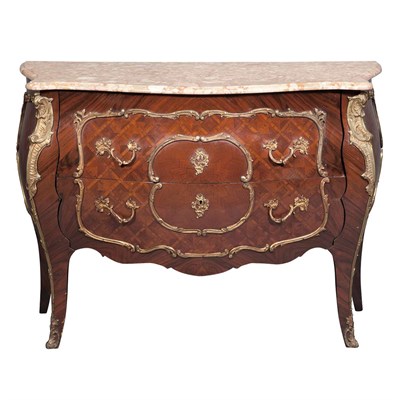 Lot 499 - Louis XV Style Gilt-Metal Mounted Parquetry...