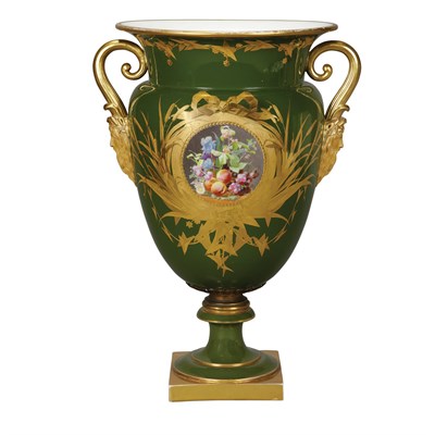 Lot 433 - Sevres Gilt Decorated Porcelain Urn Dated 1848...