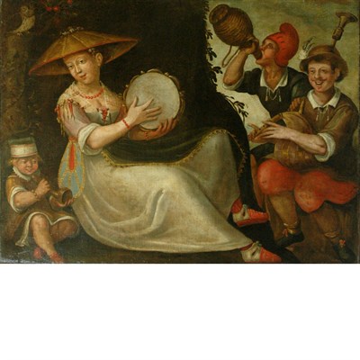 Lot 27 - North Italian School 17th Century Musicians...