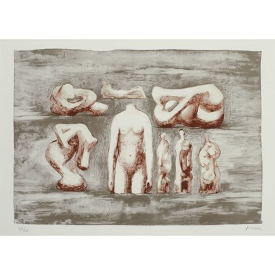 Lot 124 - Henry Moore FEMALE TORSO AND SCULPTURAL IDEAS...